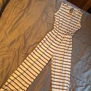 Tan/white striped jumper - New never worn - Women’s Medium